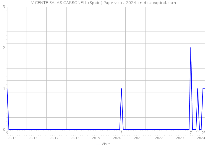 VICENTE SALAS CARBONELL (Spain) Page visits 2024 