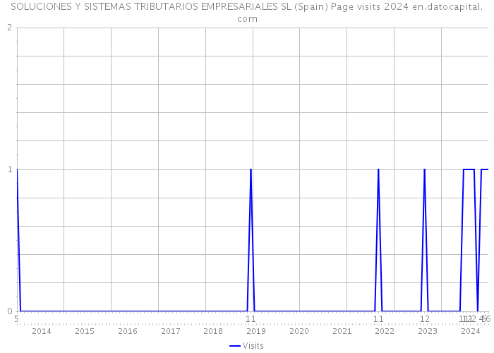 SOLUCIONES Y SISTEMAS TRIBUTARIOS EMPRESARIALES SL (Spain) Page visits 2024 