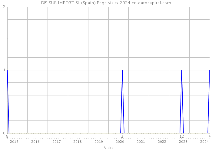 DELSUR IMPORT SL (Spain) Page visits 2024 
