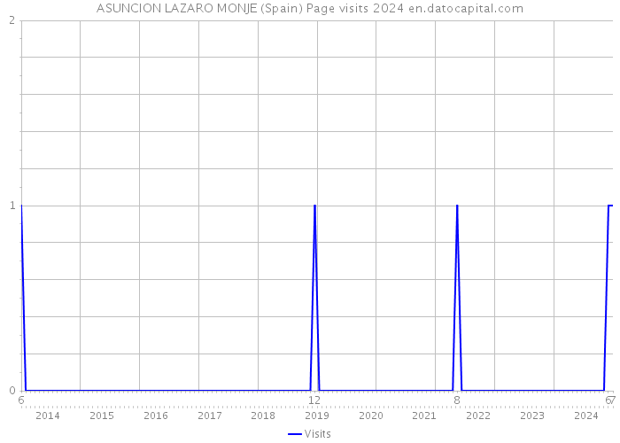 ASUNCION LAZARO MONJE (Spain) Page visits 2024 