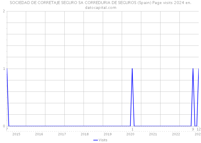 SOCIEDAD DE CORRETAJE SEGURO SA CORREDURIA DE SEGUROS (Spain) Page visits 2024 