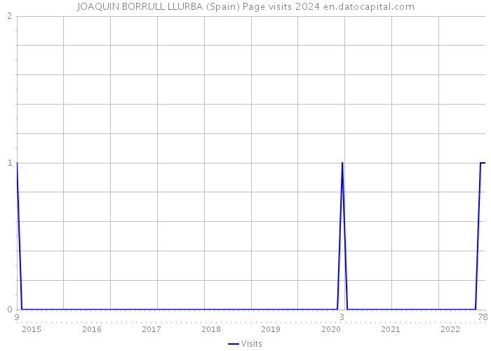 JOAQUIN BORRULL LLURBA (Spain) Page visits 2024 