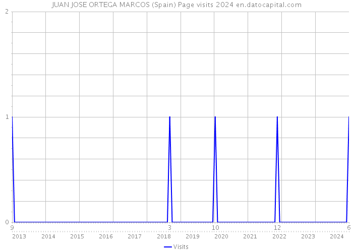 JUAN JOSE ORTEGA MARCOS (Spain) Page visits 2024 
