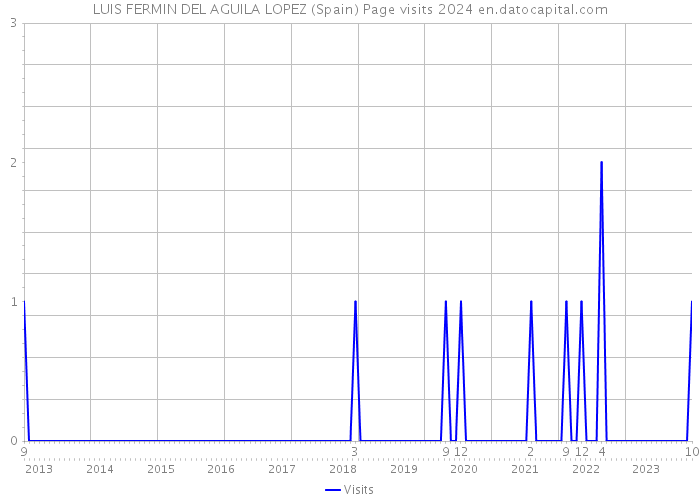 LUIS FERMIN DEL AGUILA LOPEZ (Spain) Page visits 2024 