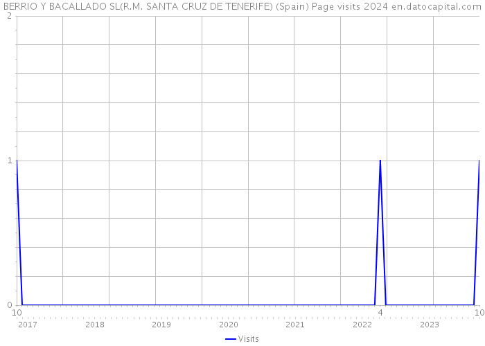 BERRIO Y BACALLADO SL(R.M. SANTA CRUZ DE TENERIFE) (Spain) Page visits 2024 
