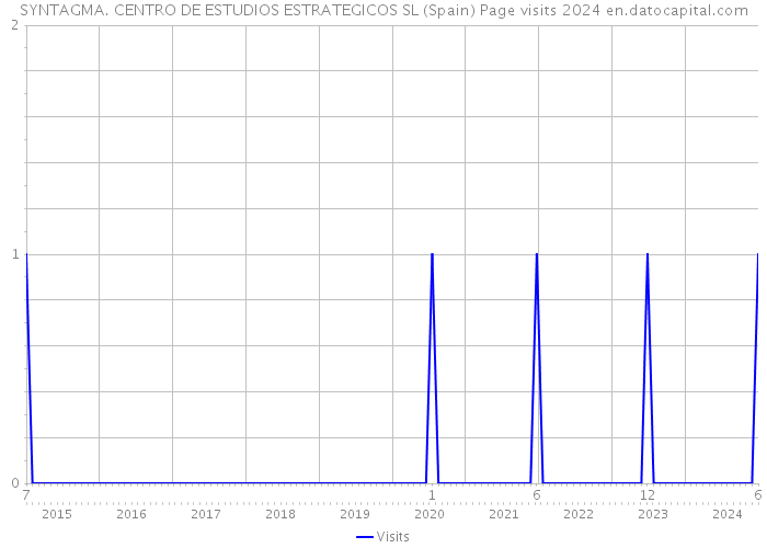 SYNTAGMA. CENTRO DE ESTUDIOS ESTRATEGICOS SL (Spain) Page visits 2024 