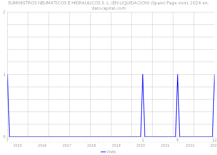 SUMINISTROS NEUMATICOS E HIDRAULICOS S. L. (EN LIQUIDACION) (Spain) Page visits 2024 