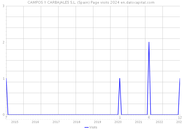 CAMPOS Y CARBAJALES S.L. (Spain) Page visits 2024 