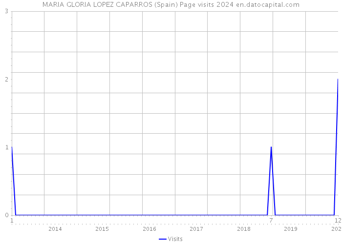 MARIA GLORIA LOPEZ CAPARROS (Spain) Page visits 2024 