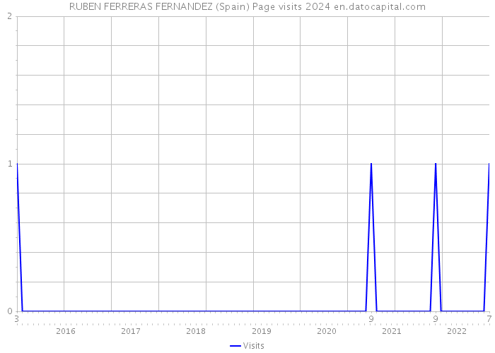 RUBEN FERRERAS FERNANDEZ (Spain) Page visits 2024 