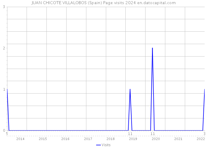 JUAN CHICOTE VILLALOBOS (Spain) Page visits 2024 