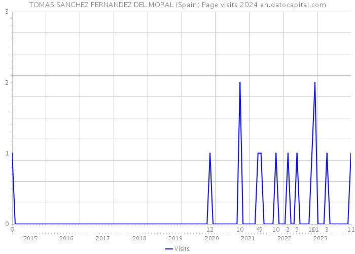 TOMAS SANCHEZ FERNANDEZ DEL MORAL (Spain) Page visits 2024 