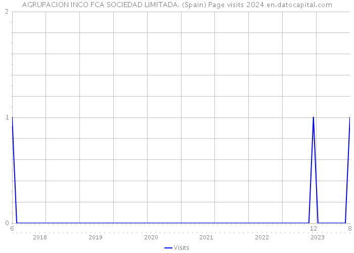 AGRUPACION INCO FCA SOCIEDAD LIMITADA. (Spain) Page visits 2024 