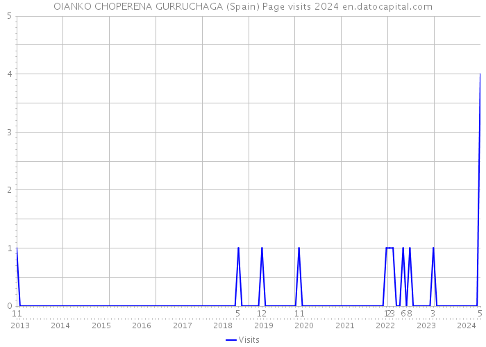 OIANKO CHOPERENA GURRUCHAGA (Spain) Page visits 2024 