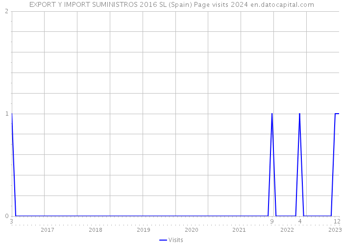 EXPORT Y IMPORT SUMINISTROS 2016 SL (Spain) Page visits 2024 