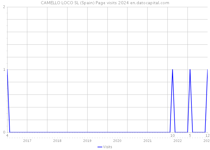 CAMELLO LOCO SL (Spain) Page visits 2024 