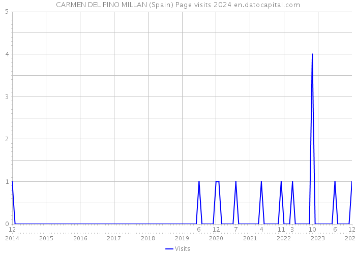 CARMEN DEL PINO MILLAN (Spain) Page visits 2024 