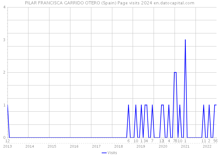 PILAR FRANCISCA GARRIDO OTERO (Spain) Page visits 2024 