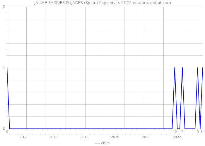 JAUME SARRIES PUJADES (Spain) Page visits 2024 