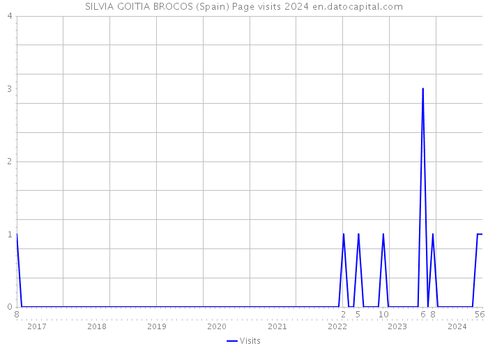 SILVIA GOITIA BROCOS (Spain) Page visits 2024 