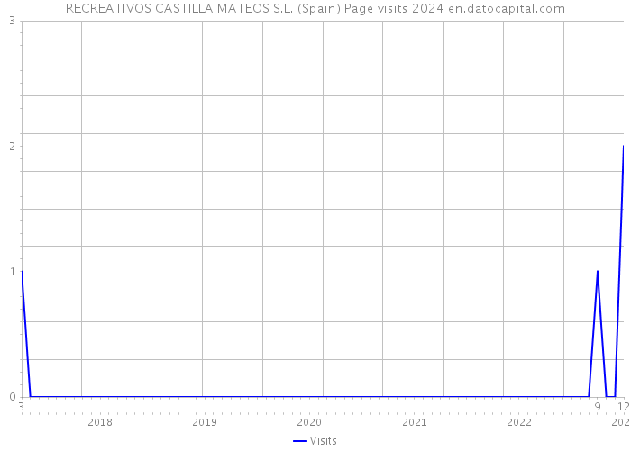 RECREATIVOS CASTILLA MATEOS S.L. (Spain) Page visits 2024 