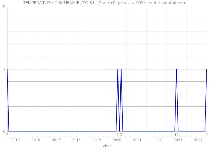 TEMPERATURA Y SANEAMIENTO S.L. (Spain) Page visits 2024 
