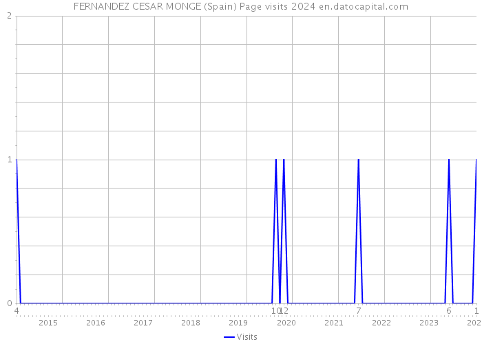 FERNANDEZ CESAR MONGE (Spain) Page visits 2024 