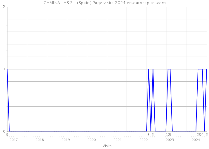 CAMINA LAB SL. (Spain) Page visits 2024 