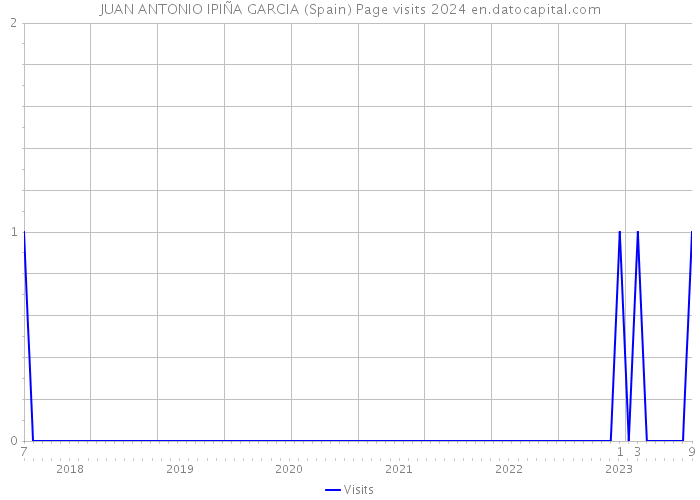 JUAN ANTONIO IPIÑA GARCIA (Spain) Page visits 2024 