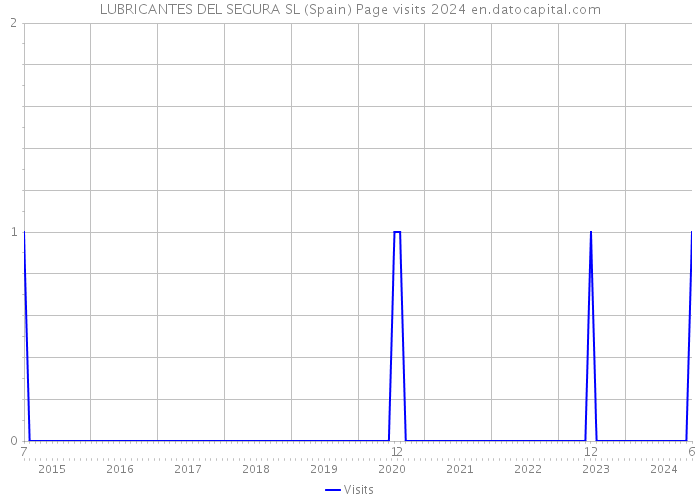 LUBRICANTES DEL SEGURA SL (Spain) Page visits 2024 