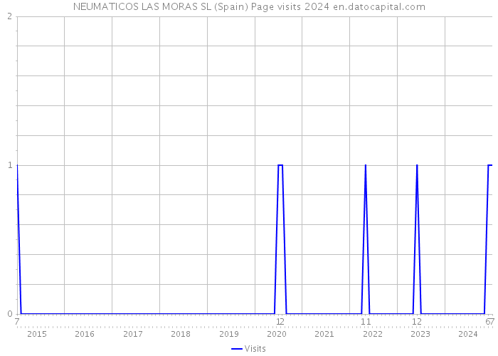 NEUMATICOS LAS MORAS SL (Spain) Page visits 2024 