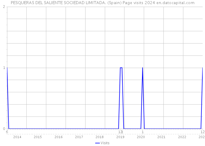 PESQUERAS DEL SALIENTE SOCIEDAD LIMITADA. (Spain) Page visits 2024 
