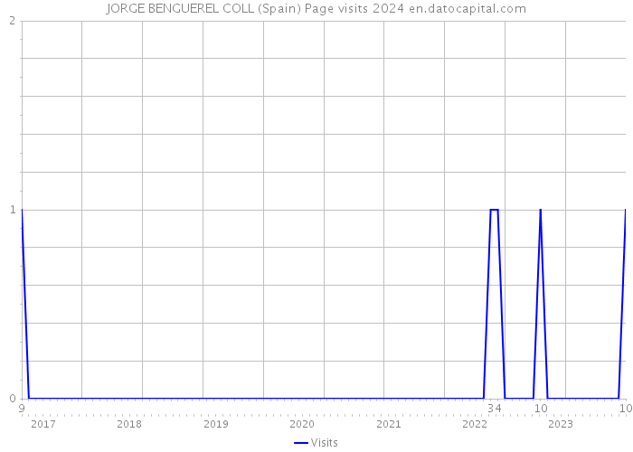 JORGE BENGUEREL COLL (Spain) Page visits 2024 