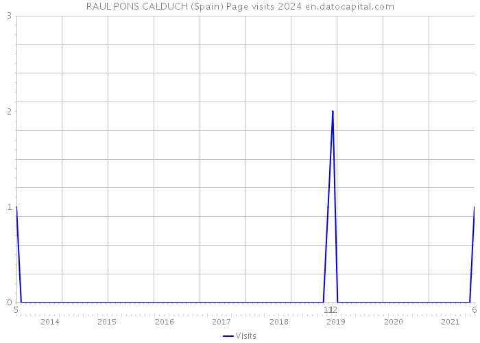 RAUL PONS CALDUCH (Spain) Page visits 2024 
