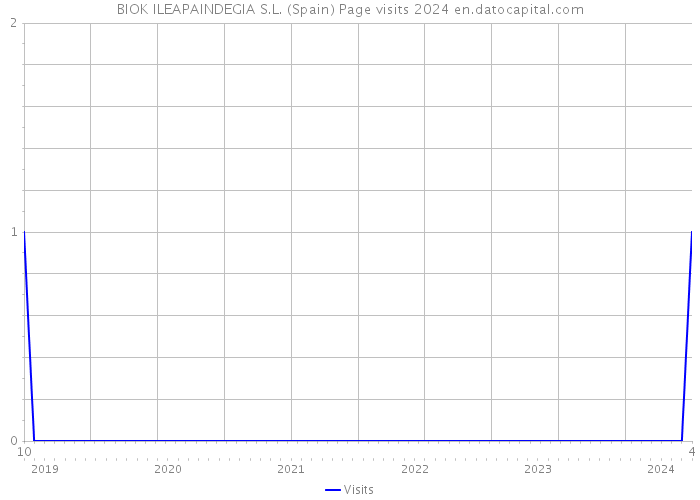 BIOK ILEAPAINDEGIA S.L. (Spain) Page visits 2024 