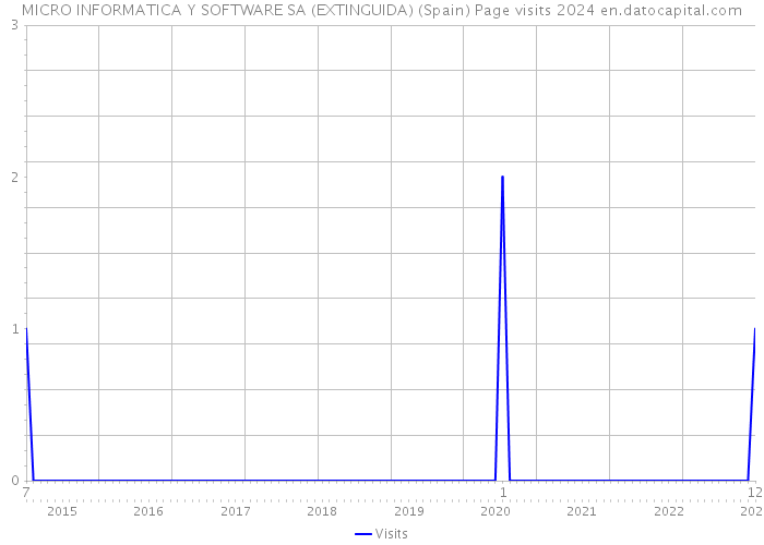 MICRO INFORMATICA Y SOFTWARE SA (EXTINGUIDA) (Spain) Page visits 2024 
