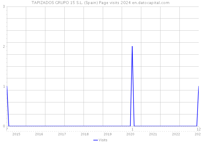 TAPIZADOS GRUPO 15 S.L. (Spain) Page visits 2024 