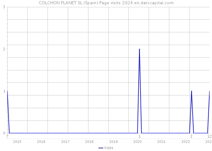 COLCHON PLANET SL (Spain) Page visits 2024 
