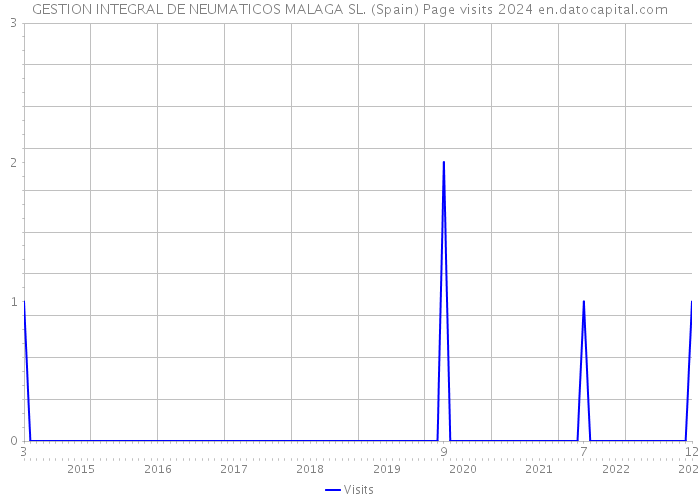 GESTION INTEGRAL DE NEUMATICOS MALAGA SL. (Spain) Page visits 2024 