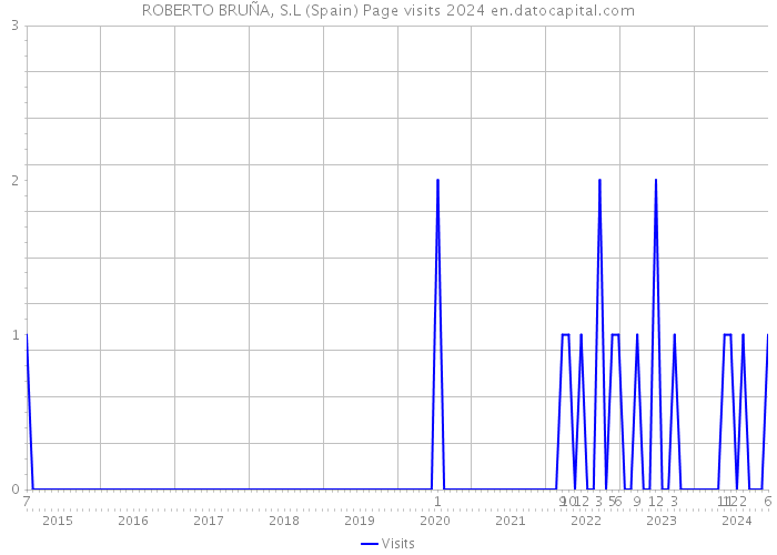 ROBERTO BRUÑA, S.L (Spain) Page visits 2024 