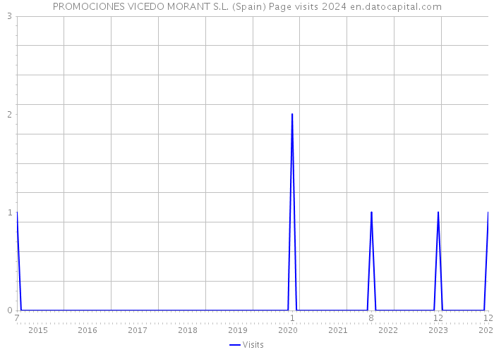 PROMOCIONES VICEDO MORANT S.L. (Spain) Page visits 2024 