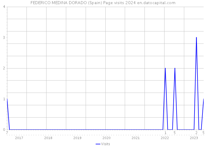 FEDERICO MEDINA DORADO (Spain) Page visits 2024 
