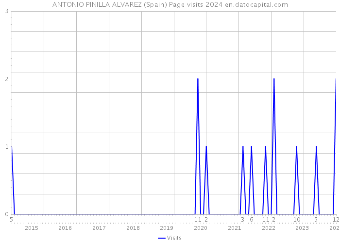 ANTONIO PINILLA ALVAREZ (Spain) Page visits 2024 