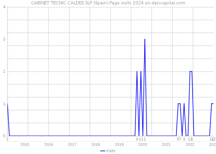 GABINET TECNIC CALDES SLP (Spain) Page visits 2024 
