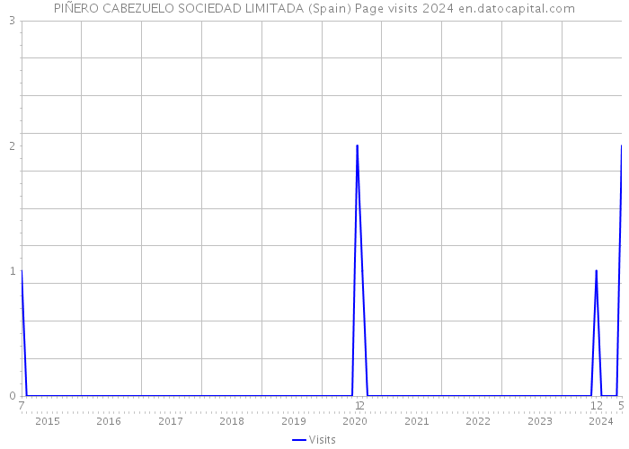PIÑERO CABEZUELO SOCIEDAD LIMITADA (Spain) Page visits 2024 