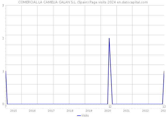 COMERCIAL LA CAMELIA GALAN S.L. (Spain) Page visits 2024 