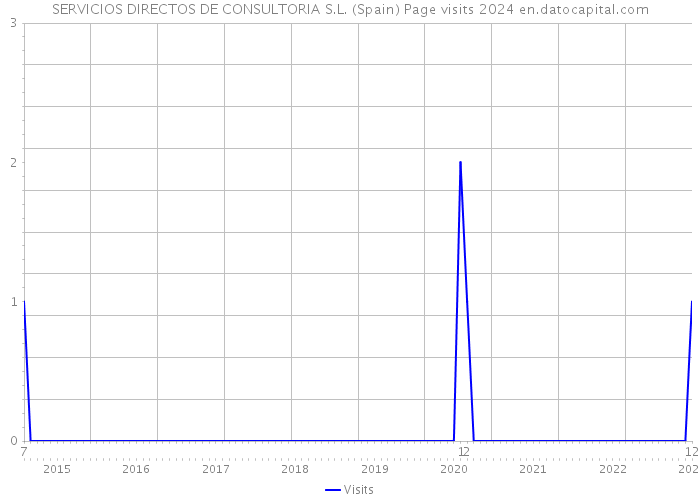 SERVICIOS DIRECTOS DE CONSULTORIA S.L. (Spain) Page visits 2024 