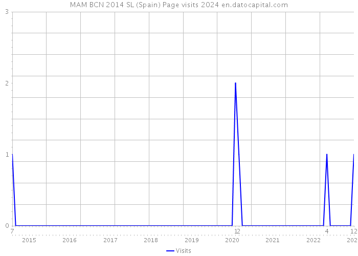 MAM BCN 2014 SL (Spain) Page visits 2024 