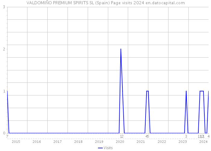 VALDOMIÑO PREMIUM SPIRITS SL (Spain) Page visits 2024 