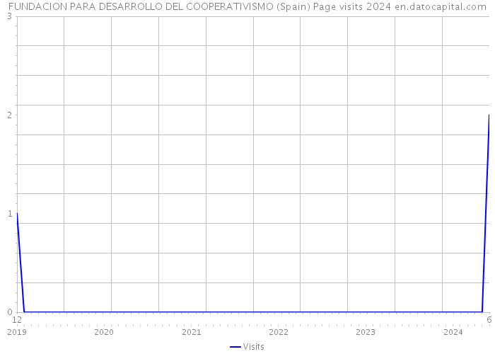 FUNDACION PARA DESARROLLO DEL COOPERATIVISMO (Spain) Page visits 2024 